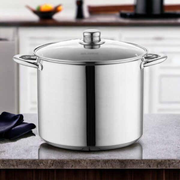 Garnek nierdzewny Wysoki z Pokrywką tradycyjny Caro 4,4 l - obrazek 2