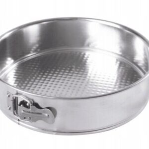 Tortownica Blacha Forma do pieczenia ocynowana z fakturowanym dnem 26cm