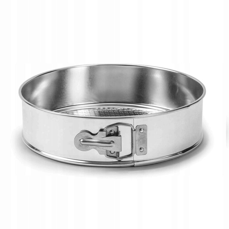 Tortownica blacha okragła ocynowana z fakturowanym dnem 24 cm - obrazek 3