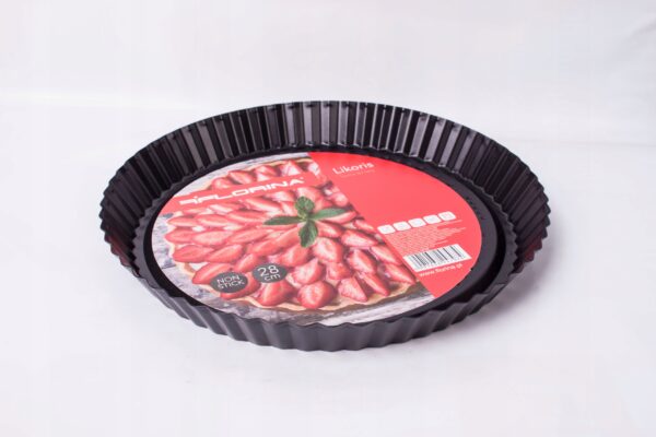 Blacha Forma do tarty Likoris stal węglowa nieprzywierająca 28x3 cm - obrazek 5