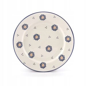 Talerz deserowy Folklor ceramiczny ludowy wzór 20 cm