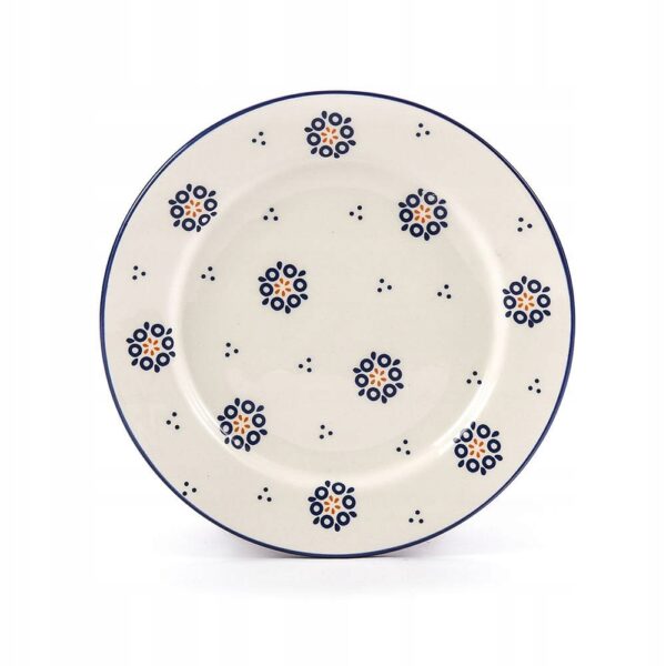 Talerz deserowy Folklor ceramiczny ludowy wzór 20 cm