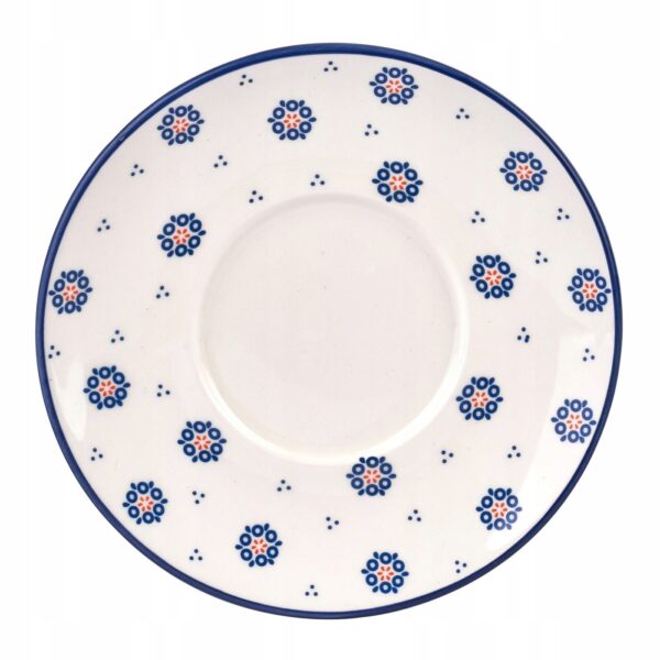 Filiżanka ze spodkiem ceramika Folklor duża do kawy herbaty ludowy 300 ml - obrazek 8