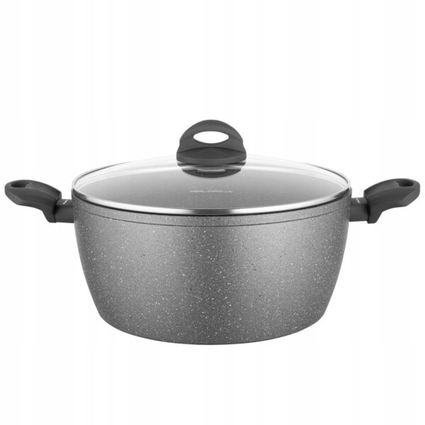 Garnek kamienny nieprzywierający aluminium Lava Stone 28cm 7 litrów - obrazek 6
