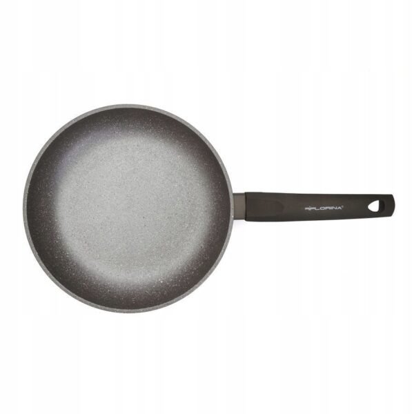 Patelnia kamienna nieprzywierająca Lava Stone 28 cm szara - obrazek 8