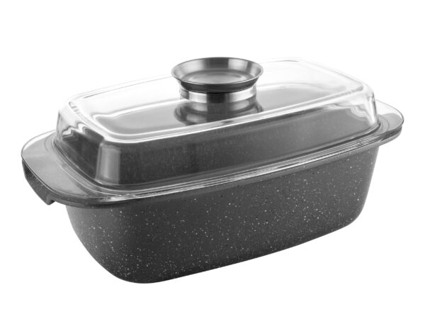 Brytfanna kamienna aluminiowa Lava Stone 4,5 l 32x11 cm - obrazek 2