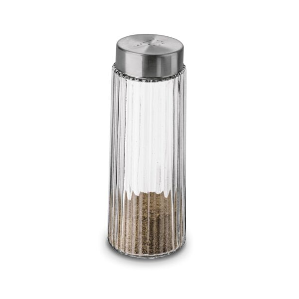 Przyprawniki kuchenne na stół SZKLANA SOLNICZKA PIEPRZNICZKA 2 sztuki 170ml - obrazek 9