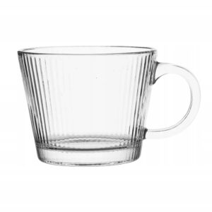 Szklanka Kubek Selena szkło 370 ml prążkowany