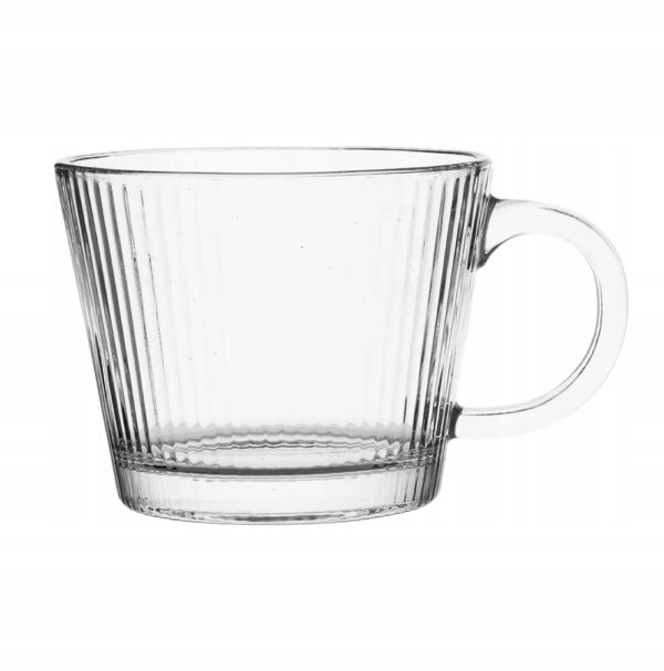 Szklanka Kubek Selena szkło 370 ml prążkowany