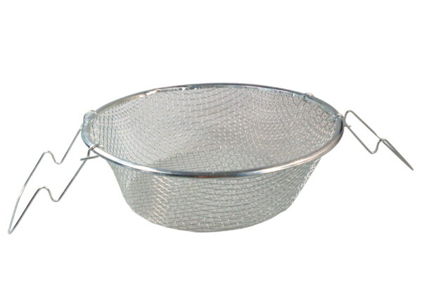 Koszyk Sitko do smażenia frytek pączków składany stal nierdzewna 24cm - obrazek 2