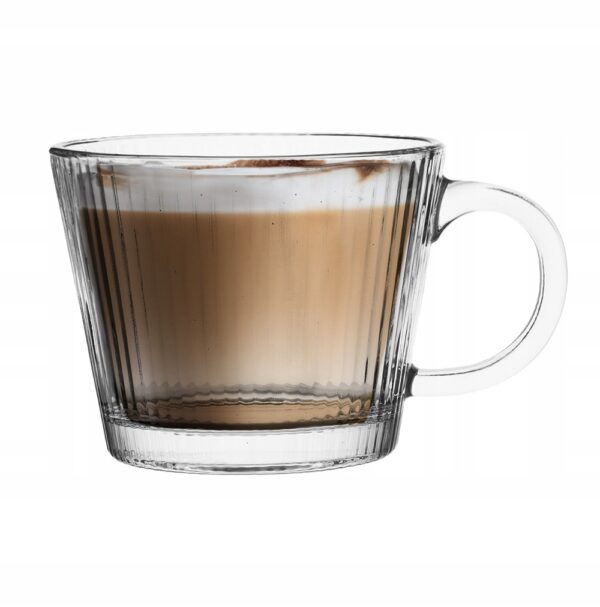 Szklanka Kubek Selena szkło 370 ml prążkowany - obrazek 2