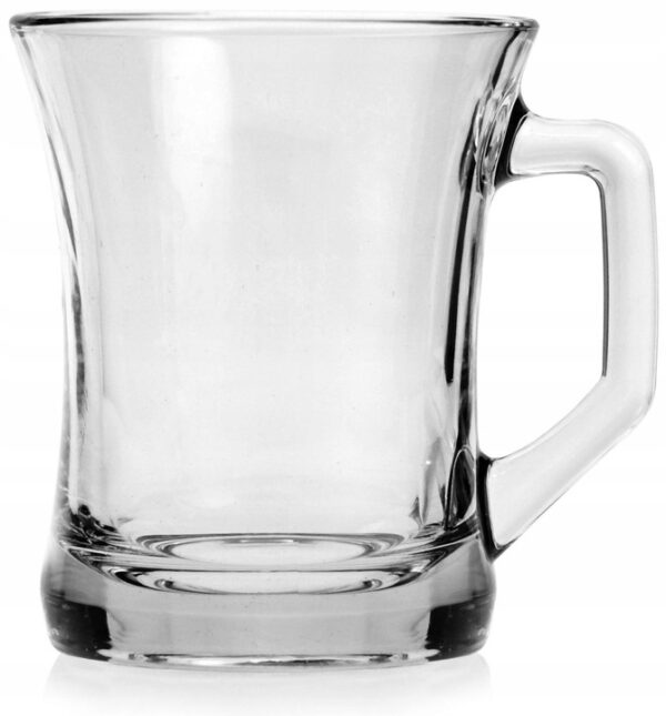 Zestaw Szklanka z uchem kubek szklany do kawy herbaty Komplet 6 szt 225 ml - obrazek 7