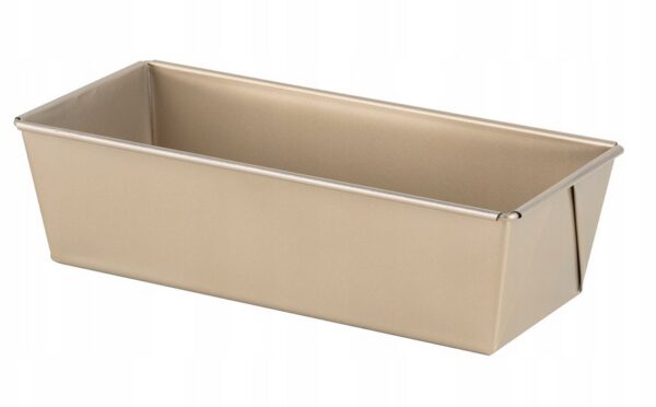 Keksówka Forma do pieczenia chleba Złota nieprzywierająca stalowa 11,8x26cm - obrazek 2