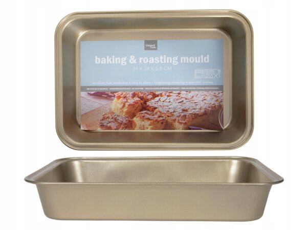 Blacha do pieczenia Forma Klasyczna stalowa brytfanna 30x25x6 cm