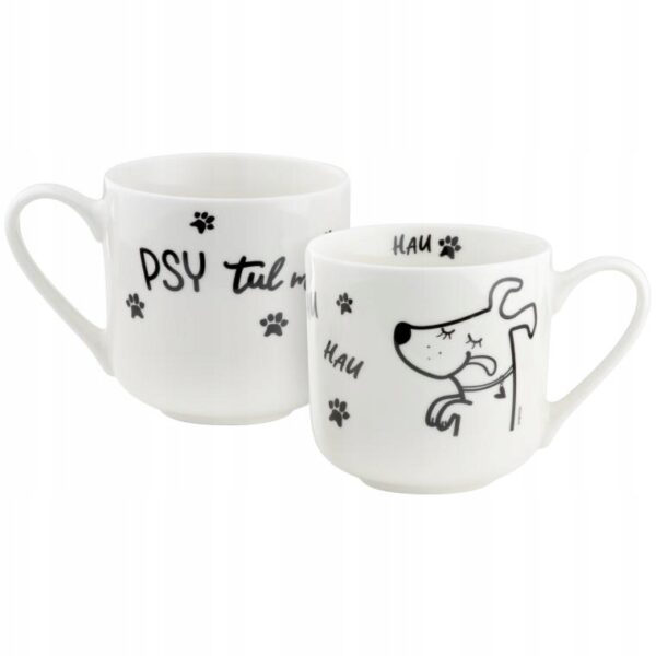 Kubek PSYtul mnie porcelanowy 455 ml Ambition PIES