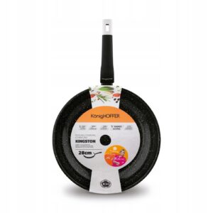 Patelnia ceramiczna MARMURKOWA indukcja nieprzywierająca 28 cm