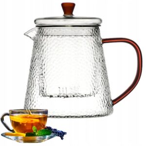 Dzbanek do zaparzania czajniczek ze szklanym wkładem 1 litr