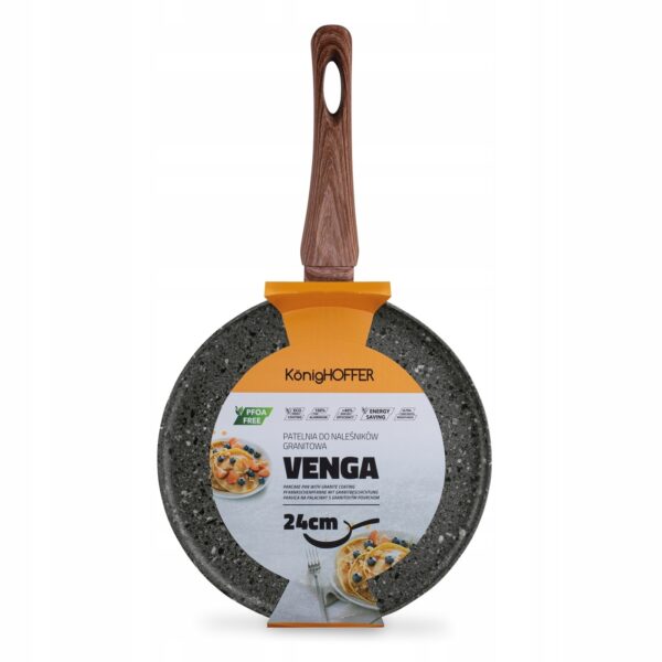 Patelnia do naleśników granitowa Konighoffer Venga 24 cm nieprzywierająca - obrazek 10