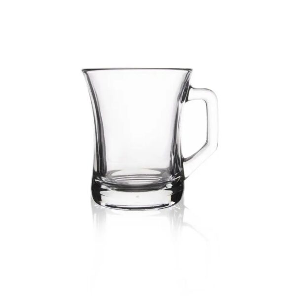 Zestaw Szklanka z uchem kubek szklany do kawy herbaty Komplet 6 szt 225 ml - obrazek 4