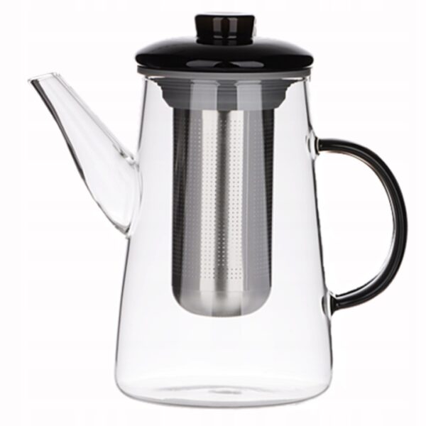 Dzbanek szklany zaparzacz do ziół herbaty 0,7 L metalowy wkład