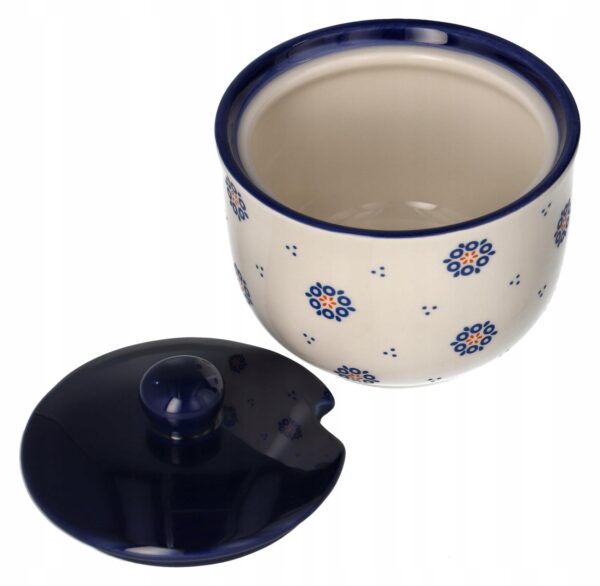 Cukiernica Ceramiczna Folklor Biało-Niebieska cukierniczka - obrazek 7