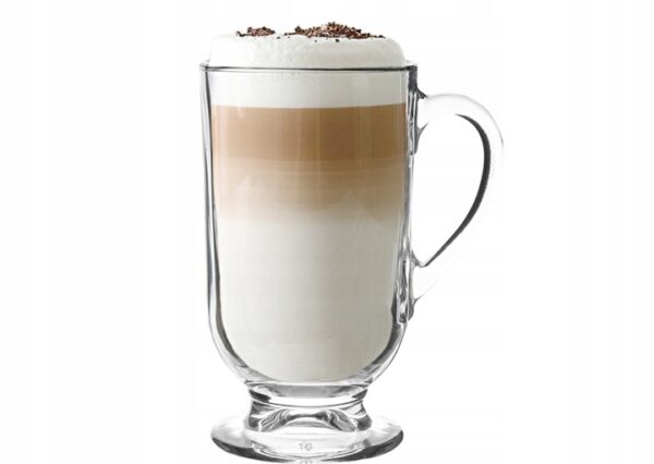Szklanka do Latte na Stopce Werona szkło 310 ml - obrazek 2