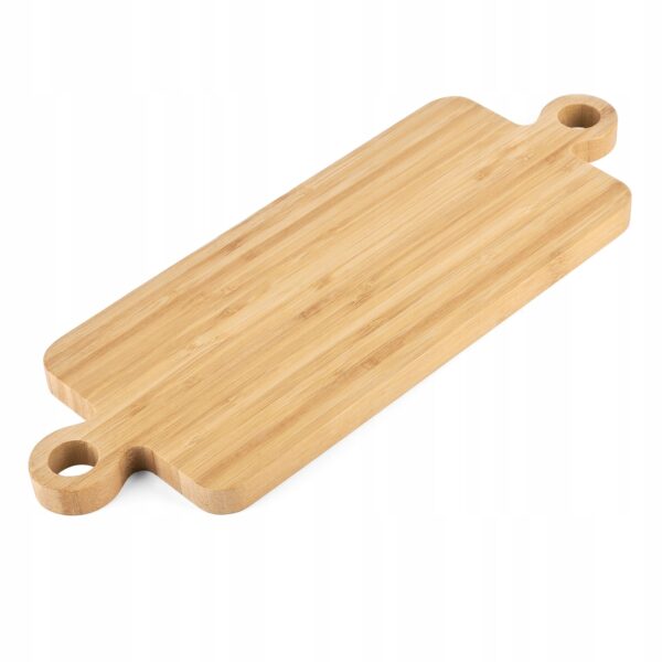 Deska do krojenia Bambusowa z uchwytami 40x14 cm - obrazek 3