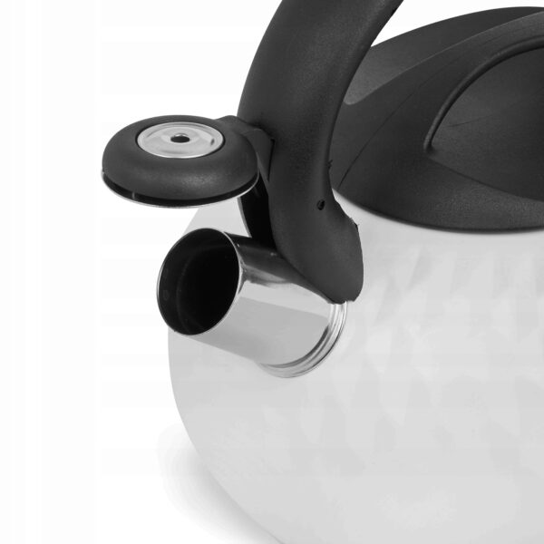 Czajnik stalowy Biały GEOMETRIC  3 L biały - obrazek 4