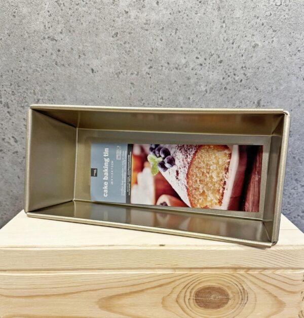 Keksówka Forma do pieczenia chleba Złota nieprzywierająca stalowa 11,8x26cm - obrazek 5