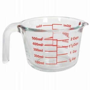 MIarka kuchenna szklana dzbanek pojemnik do odmierzania 500 ml