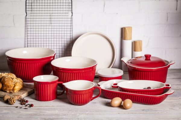 Naczynie żaroodporne ceramiczne z pokrywą Red Chilli 2,2 L - obrazek 4