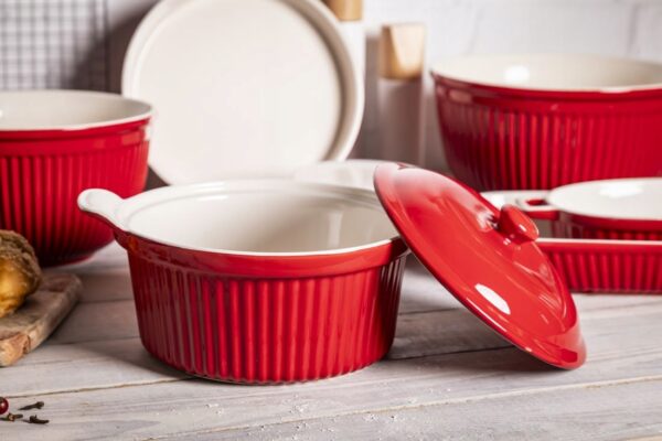 Naczynie żaroodporne ceramiczne z pokrywą Red Chilli 2,2 L - obrazek 6
