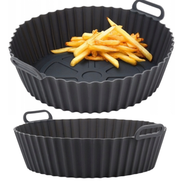 Wielorazowy koszyk silikonowy 20 cm do frytkownicy AIRFRYER Okrągły