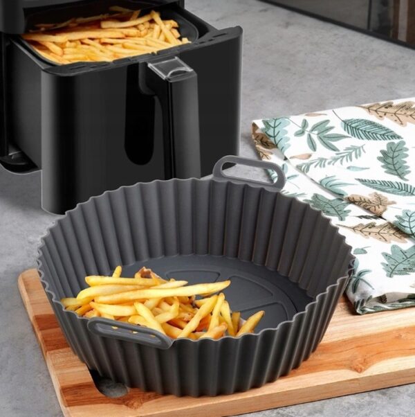 Wielorazowy koszyk silikonowy 20 cm do frytkownicy AIRFRYER Okrągły - obrazek 2