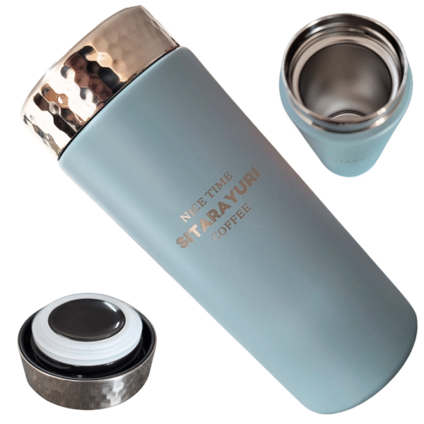 Kubek Termiczny 420 ml Stalowy matowy z zakrętką - obrazek 13