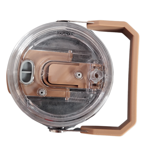 Kubek Termiczny 600 ml Stalowy matowy z rączką Słomka Ustnik - obrazek 12