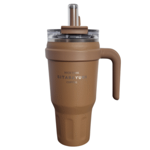 Kubek Termiczny VIRALOWY  podręczny 1100 ml z uchwytem Słomka zatyczka