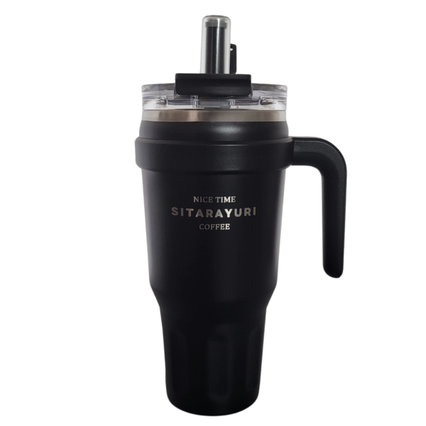 Kubek Termiczny VIRALOWY  podręczny 1100 ml z uchwytem Słomka zatyczka - obrazek 9