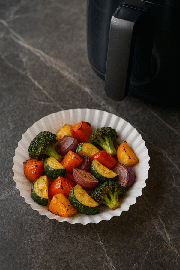 Papierowe wkłady do airfryer 20 cm 50 szt do frytkownicy - obrazek 3
