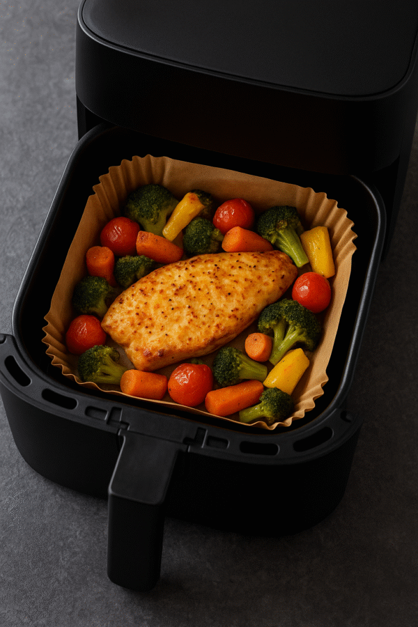 Papier do pieczenia wklad do frytkownicy AIRFRYER 16x16 cm 50 sztuk - obrazek 5