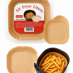 Papier do pieczenia wklad do frytkownicy AIRFRYER 16x16 cm 50 sztuk