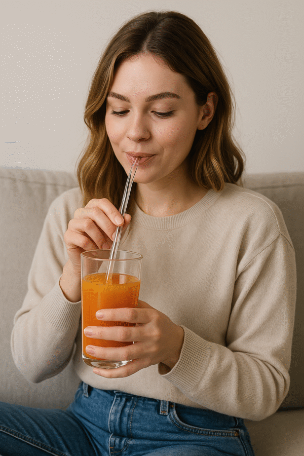 Słomki Szklane wielorazowe 5 szt+szczoteczka Przezroczyste 20 cm - obrazek 5