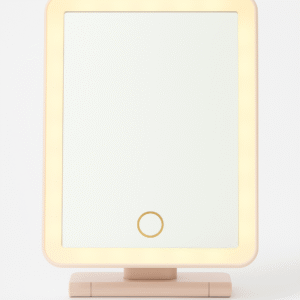 Lusterko do makijażu LED 13x19 cm podświetlane do makijażu ładowane USB - Różowy