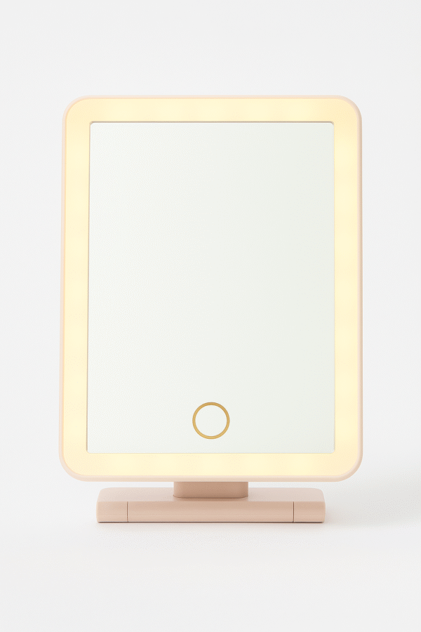 Lusterko do makijażu LED 13x19 cm podświetlane do makijażu ładowane USB - obrazek 9