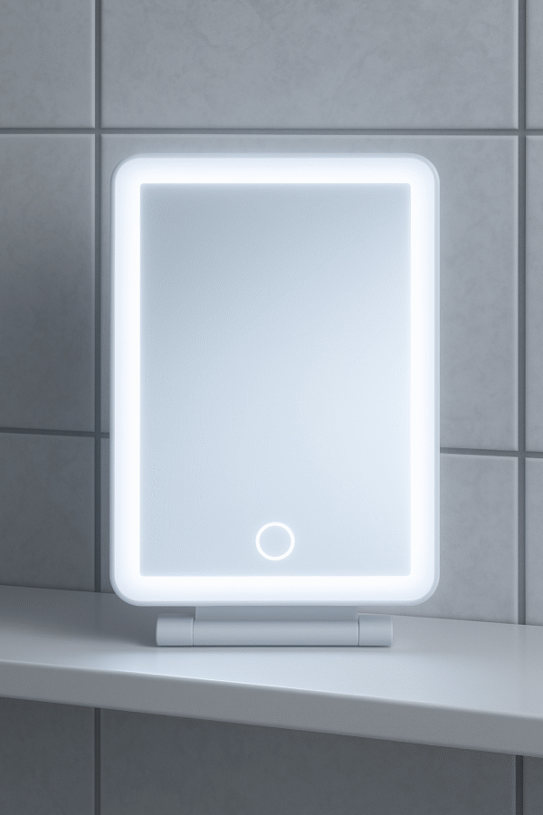Lusterko do makijażu LED 13x19 cm podświetlane do makijażu ładowane USB - obrazek 5