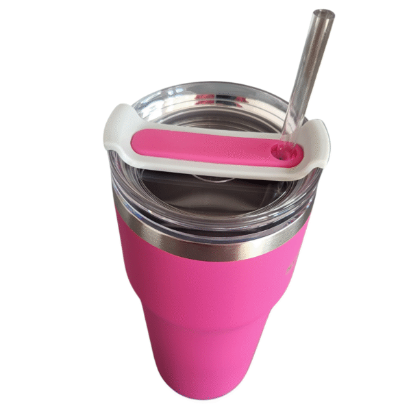 Kubek Termiczny 700 ml Matowy Słomka+Szczoteczka termos Stal nierdzewna - obrazek 26