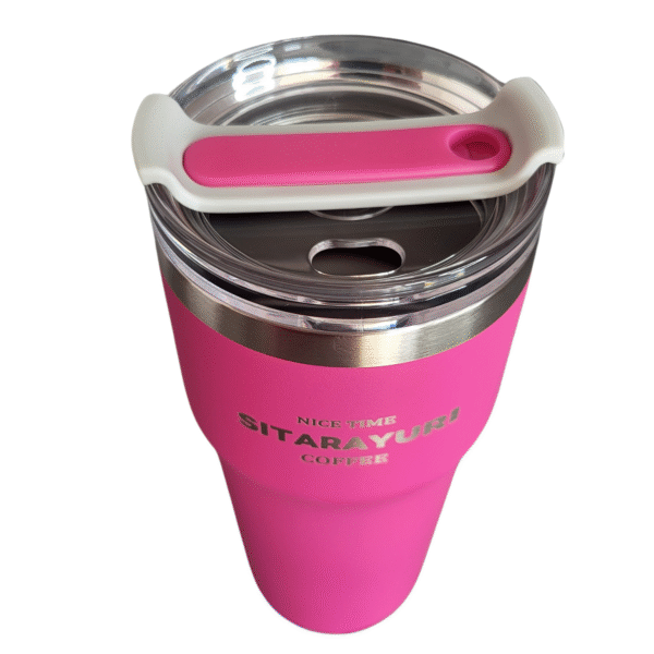 Kubek Termiczny 700 ml Matowy Słomka+Szczoteczka termos Stal nierdzewna - obrazek 27