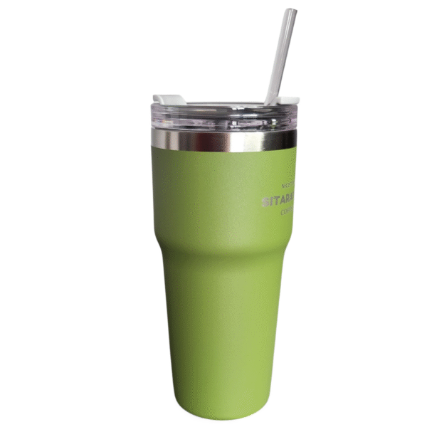 Kubek Termiczny 700 ml Matowy Słomka+Szczoteczka termos Stal nierdzewna - obrazek 33