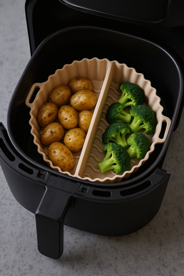 Foremka silikonowa do Airfryer 20 cm z przegrodą - obrazek 2