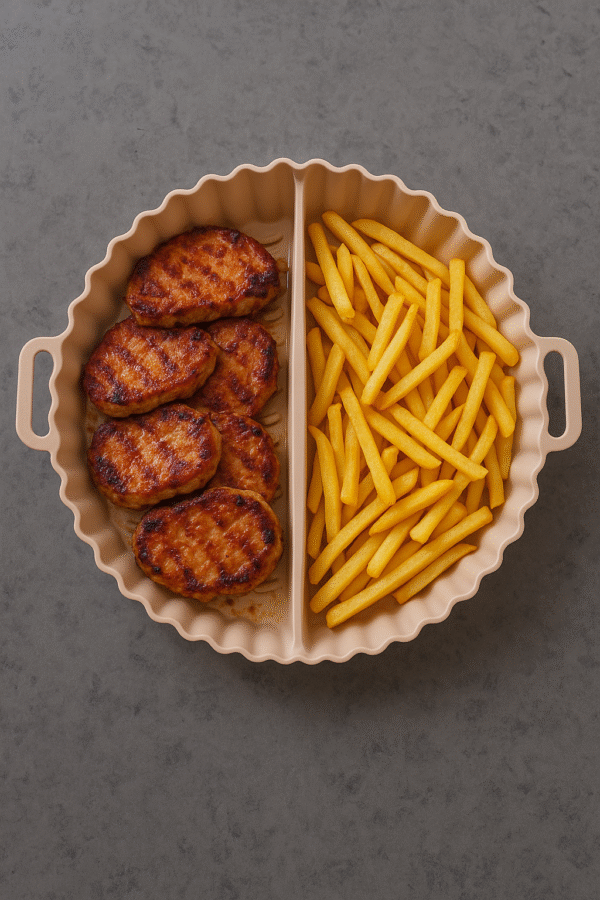 Foremka silikonowa do Airfryer 20 cm z przegrodą - obrazek 3